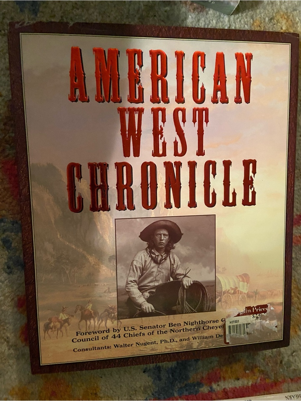 Western horse horses Cowboy American Indian HISTORY Old West coffee table book